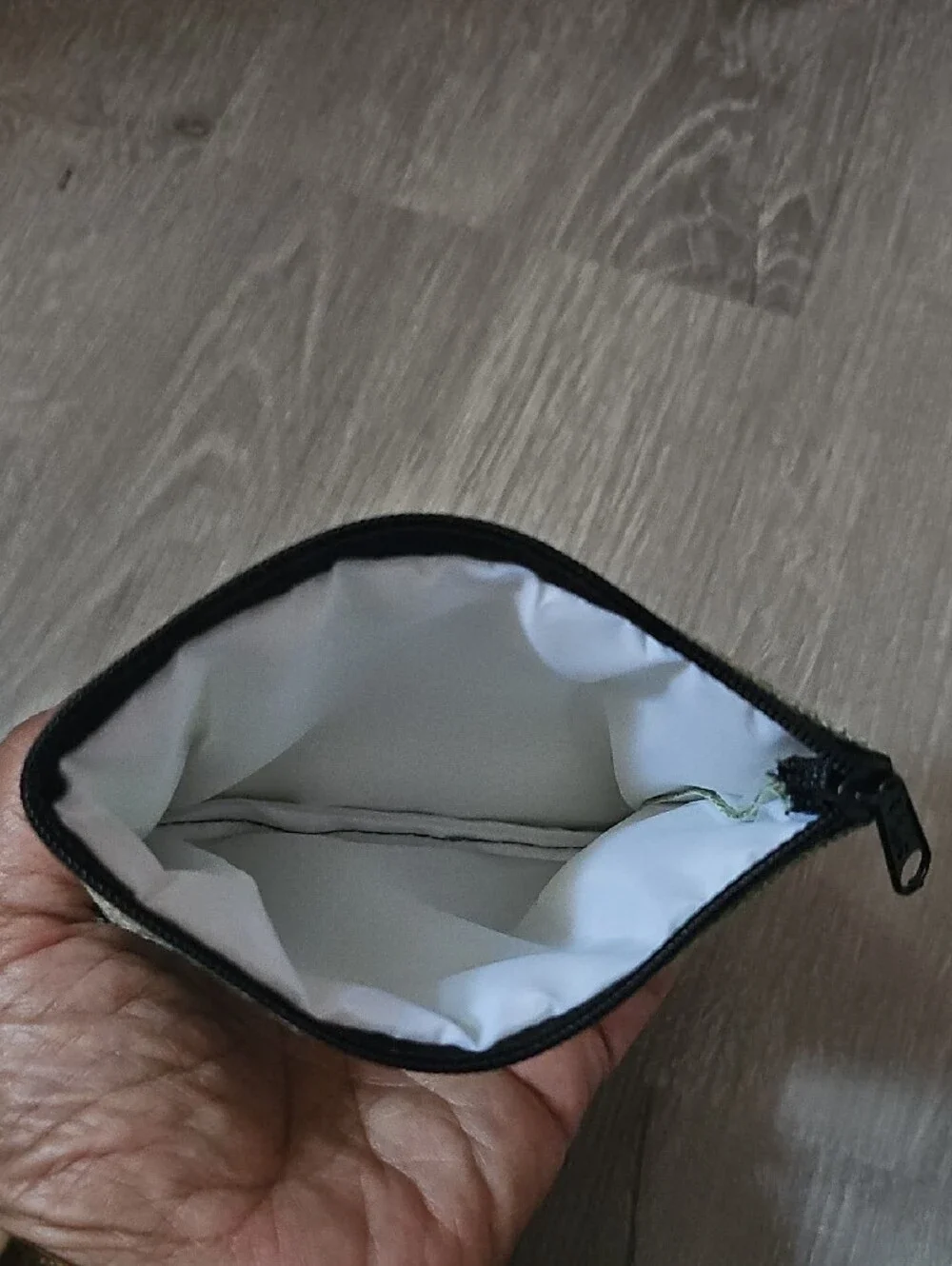 I Love Tagaytay Green Woven Zip Pouch